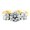 Yellow, variant on Houston Diamond District 3 Three Stone Round Diamond Engagement Ring 14K Yellow Gold (Value Collection) 4 Carat Size-4