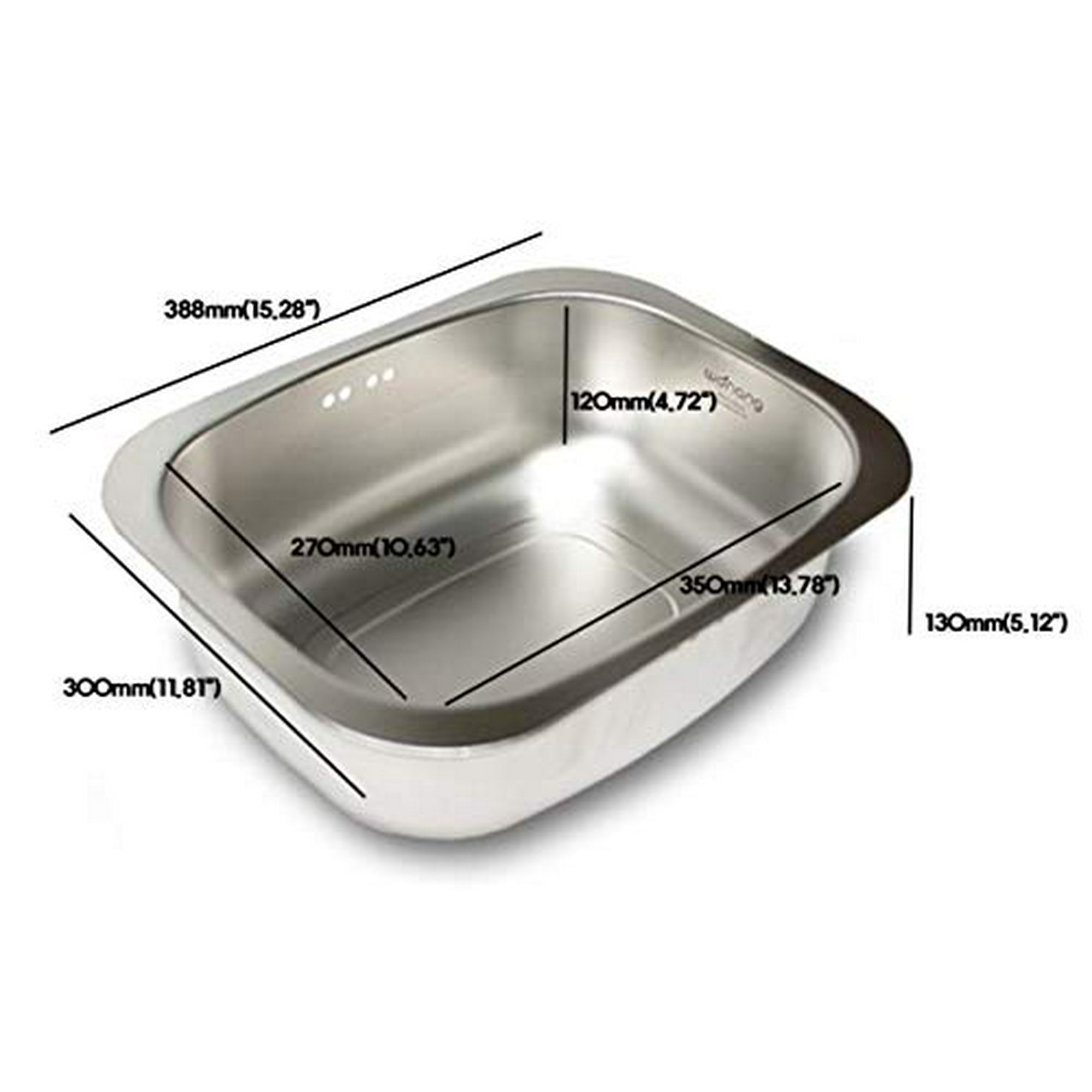 WANANG Stainless Steel Washing up Bowl Multi purpose Dish Tub for Sink Wash Basins Dishpan for Sink