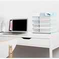 2 Pack Letter Tray Paper Organizer 5-Tier Desk Organizer File Organizer ...