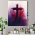 thumbnail image 4 of Qisvanset 12x16 Inch With Frame 2D Flat Wall Art Ash Wednesday Lent Cross Catholic Easter Home Wall Decor, 4 of 8