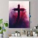 thumbnail image 4 of Qisvanset 12x16 Inch With Frame 2D Flat Wall Art Ash Wednesday Lent Cross Catholic Easter Home Wall Decor, 4 of 8
