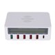 thumbnail image 3 of Adaptador de derivación de cargador rápido ZHCH multipuerto USB 818 3.0 con carga inalámbrica 100-240 V blanco Reino Unido, 3 of 5
