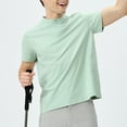 thumbnail image 3 of Yievot Unisex T-Shirt Slim Fit Quarter Zip Short Sleeve Shirts for Women Men Moisture Wicking Quick Dry Workout Tees, 3 of 9