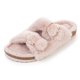 thumbnail image 3 of Zapatilla FITORY para mujer con punta abierta, piel de conejo sintética, color rosa, talla 11, 3 of 7