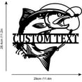 thumbnail image 5 of Custom Salmon Fish Metal Wall Art, Personalized Salmon Fish Name Sign Decoration For Room, Salmon Fishing Home Decor, 5 of 6