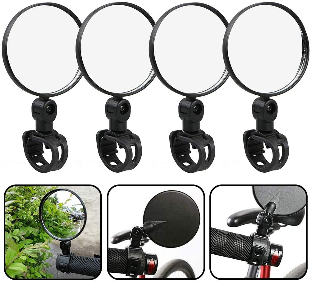 Bicycle Mirror 4 Pack Adjustment Bicycle Rearview Mirrors, 360