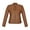 Camel, variant on Skylinewears Women's Long Sleeve Zipper Closure Moto Biker Real Leather Female Jacket Camel Size 3XL