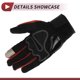 thumbnail image 4 of 1 Pair Motorcycle Winter Warm Touchscreen Driving Gloves M Black Red Polar Fleece, 4 of 6