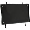 Isaac Jacobs 4x6 Horizontal Black Easel Frame for Tabletop Display