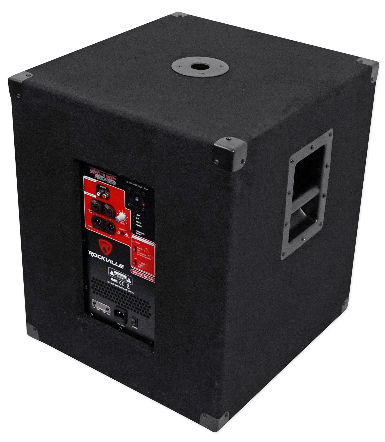 (2) Rockville RPG12 12" Active DJ PA Speakers+Dual Mount+15" Powered Subwoofer