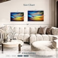thumbnail image 4 of Elephant Stock Magic Glares Wall Art - Horizontal Canvas Wall Art - Living Room Wall Decor - Abstract Canvas - Gray And Turquoise Decor By Ursula Abresch - 30" x 20", 4 of 8
