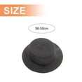 thumbnail image 2 of 56-58cm hat circumference ladies summer foldable sunscreen straw hat sun hat flat top hat outdoor beach sun hat - black, 2 of 5