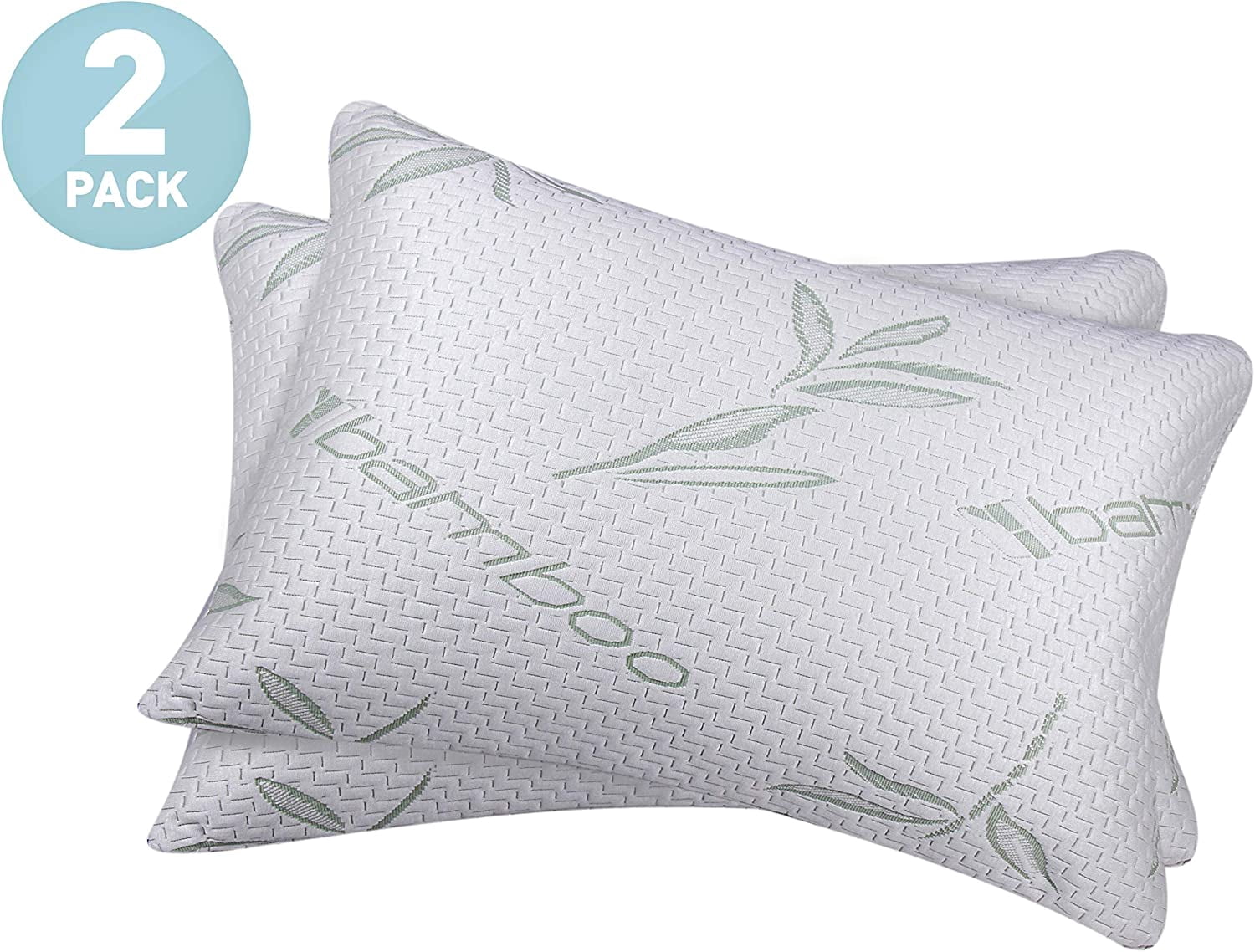 Home Sweet Home Dreams Hypoallergenic Bamboo Memory Foam Bed Pillows (2 Count)
