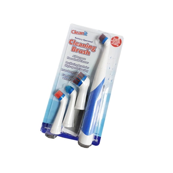Cepillo de limpieza eléctrico profesional, depurador sónico potente, pieza de limpieza de polvo, depurador eléctrico cómodo, cocina y baño Suministros de limpieza para el hogar Azul blanco Yuarrent HA023989-01