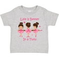 thumbnail image 3 of Inktastic Life's Better in a Tutu Ks Girls Toddler T-Shirt, 3 of 5