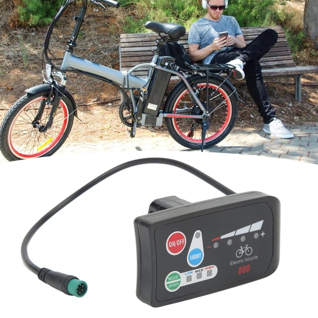 Panel de control de pantalla de bicicleta eléctrica,Pantalla de bicicleta eléctrica Pantalla de bicicleta eléctrica ABS Medidor de pantalla de bicicleta eléctrica Eficiencia óptima Jadeshay A