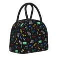 thumbnail image 2 of Vsdgher Insulated Lunch Bag Simple Bento Cooler Bag Lunch Tote Bag , Suitable for picnics, school, work (Gamepads Print ), 2 of 5