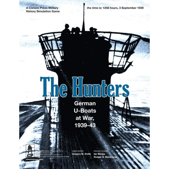 The Hunters: German U-Boats at War, 1939-43 (Third Printing) 1-2 players, ages 14+, 120-180 minutes