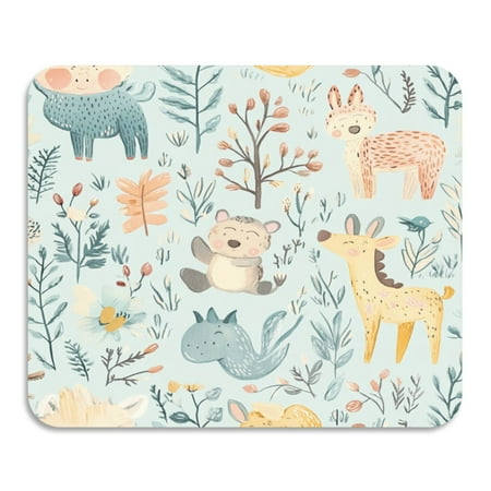 

Hand-drawn Animal Pattern Diatomaceous Earth Water Absorbent Mat Anti-Slip Rubber Backing 23.6 x 19.7