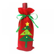 Bangus Christmas Wine Bottle Bag Covers, Holiday Pouch Holder for Home Kitchen and Party Favor Decorations
