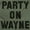 Military Green, variant on Party On Wayne Garth 1990s Plus Size Crewneck Graphic Tee Shirt Brisco Brands 2X