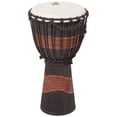 thumbnail image 1 of Toca Street Series Djembe Sculpté - 10 Pouces, Brun/noir, 1 of 2