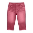 thumbnail image 4 of Kilaqueen Jeggings for Women Pull On Skinny Capri Jeans Stretchy High Waisted Faux Denim Capri Leggings Casual Cropped Yoga Pants, 4 of 5