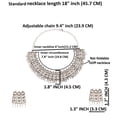 thumbnail image 4 of Efulgenz Oxidized Indian Jewelry Boho Vintage Antique Choker Necklace for Women (Style 8), 4 of 5