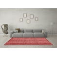 thumbnail image 3 of Ahgly Company Machine Washable Indoor Square Oriental Red Modern Area Rugs, 6' Square, 3 of 4