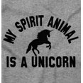 thumbnail image 2 of My Spirit Animal is a Unicorn Women's Graphic T Shirt Tees Brisco Brands S, 2 of 5