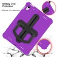 thumbnail image 5 of KYJX Kids Case for iPad (A16) 11th/10th Generation 11"/10.9" 2025/2022 Case with Shoulder Strap, Shockproof Handle Kickstand, Purple, 5 of 7