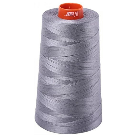 2605 Mako 50 Wt 100% Cotton Thread, 6,452 Yard Cone Grey