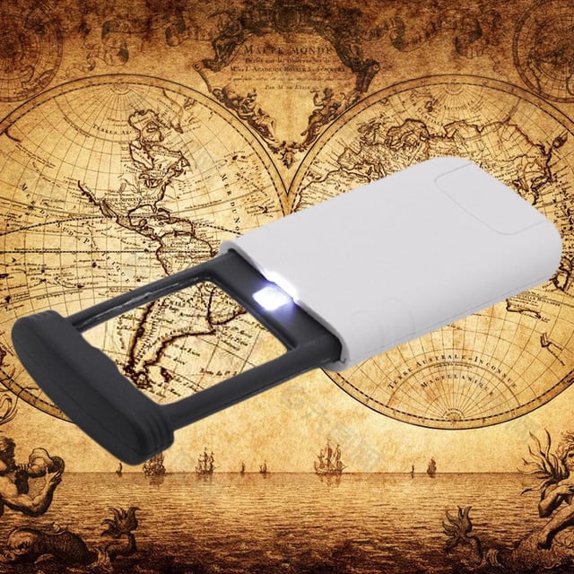 Lupa Con Luz LED Lupa extraíble Mini lupa portátil plegable 4x para lectura de ancianos