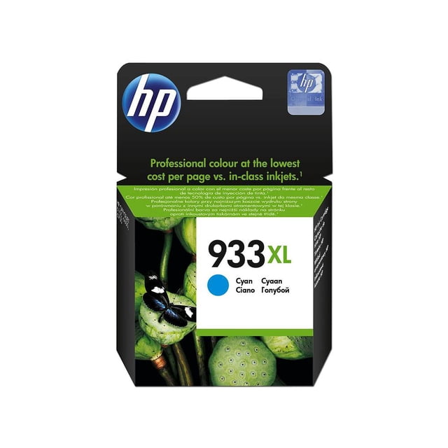 Cartucho de tinta HP 933XL Cian Original CN054AL . HP CN054AL