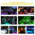 Xprite Universal RGB + Pure White LED Rock Lights Truck Bed Lighting