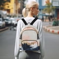 thumbnail image 7 of FORMRS Mini Backpack Purse for Women Quilted Travel Daypack Casual Shoulder Bag, Abstract Landscape, 7 of 7
