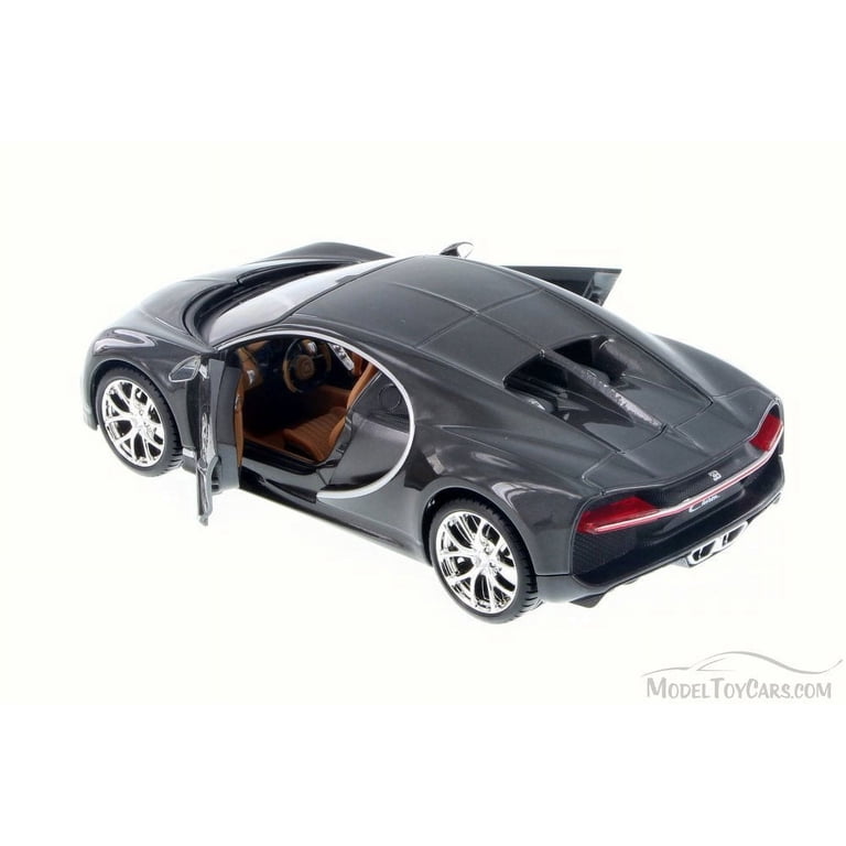 Kit De Modelo A Escala 1:24 Bugatti Chiron Maistro - Color Azul, Altamente Detallado Con Partes Móviles