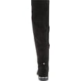 thumbnail image 3 of Nine West Allair2 Black2 Suede Stacked Heel Round Toe Over The Knee Fashion Boot (Black Suede, 11), 3 of 6