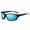 Blue, variant on Polarized Sports Folding Sunglasses for Men Women Wrap Around Cycling Fishing Sunglasses UV Protection, UV Protection Foldable Sports Sunglasses with Case
