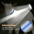 thumbnail image 5 of Uxcell 3-Pack Reflective Goat Collars with Bells, 13.8"-20.5" Polyester Adjustable Pet Collar with Anti-Lost Grazing Copper Bell for Small Farm Animal/Sheep/Cow [Black, Dark Blue, Blue], 5 of 7