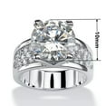thumbnail image 2 of Fashion 925 Silver Rings Cubic Zircon Engagement Women Jewelry Sz 6-10, 2 of 6
