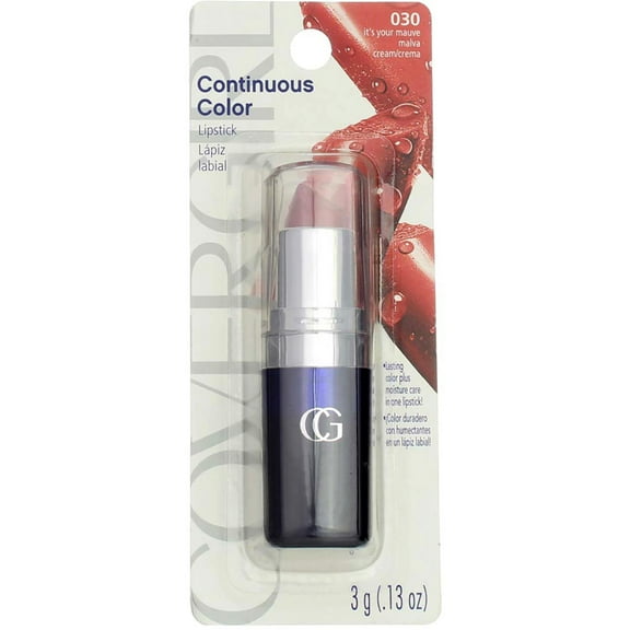 CoverGirl Continuous Color Lipstick, It's Your Mauve [030], 0.13 oz (Pack of 2)