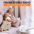 thumbnail image 3 of Reproductor de CD portátil Boombox Gelielim con radio AM/FM Bluetooth, 3 of 6