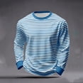 thumbnail image 2 of Krdevn Women's Striped Crew Neck Long Sleeve Tee Soft Breathable Casual Daily Wear Top,XL, 2 of 6