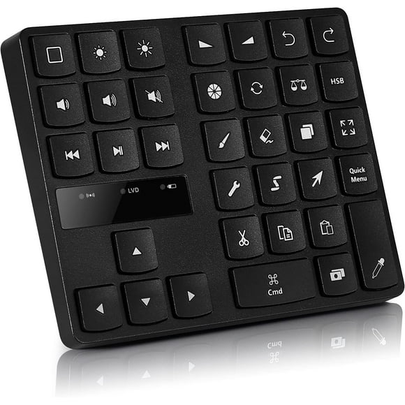 YIXINGCHEN Bluetooth Keypad for iPad Procreate Video Photo Editing Controller,One Hand Control Eye Ergonomic Equipment Console Drawing Graphics Tablet Only for iOS Mac OS 923-1277