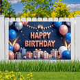 thumbnail image 5 of Colorful Theme Birthday Party Banner Gift Wraps Firework Design Balloon Background for Birthday Party Festive Occasion Celebration, 5 of 7
