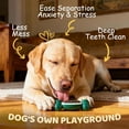 thumbnail image 4 of Interactive dog toy, designed for aggressive chewers: dog chew toy with built-in treats, durable dog treat toy, keeps them busy, nutritional bone for medium and large dogs, beef flavor, 4 of 4