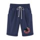 thumbnail image 1 of Pantalones Cortos Casuales para Mujer Día de la Independencia Impreso Elástico de la Cintura, Pantalones Cortos de Verano para Mujeres, 1 of 4