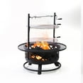 thumbnail image 3 of Deko Living  33 in. Diameter Outdoor Steel Woodburning Fire Pit for Grill & Rotisserie, 3 of 8