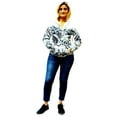 thumbnail image 4 of Dnla Sport womens long sleeve zip up hoodie top pullover Casual hoody sweatshirt (D-20), 4 of 5